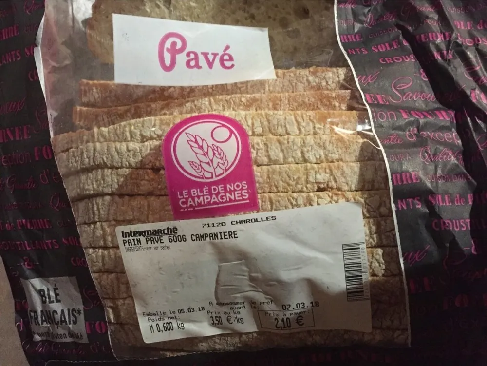 Pain pavé