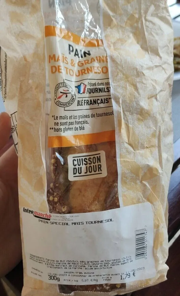 Pain spécial maïs tournesol