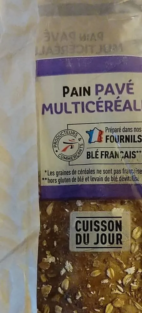 Pain pavé multicereales