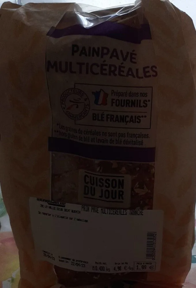 Pain pavé multicéréales