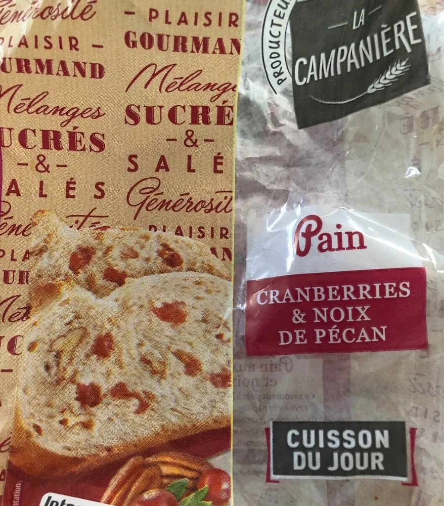 Pain ceanberries et noix de pecan
