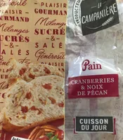 Pain ceanberries et noix de pecan