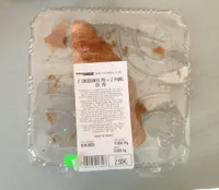 2 Croissants Pb + 2 Pains Ch. Pb
