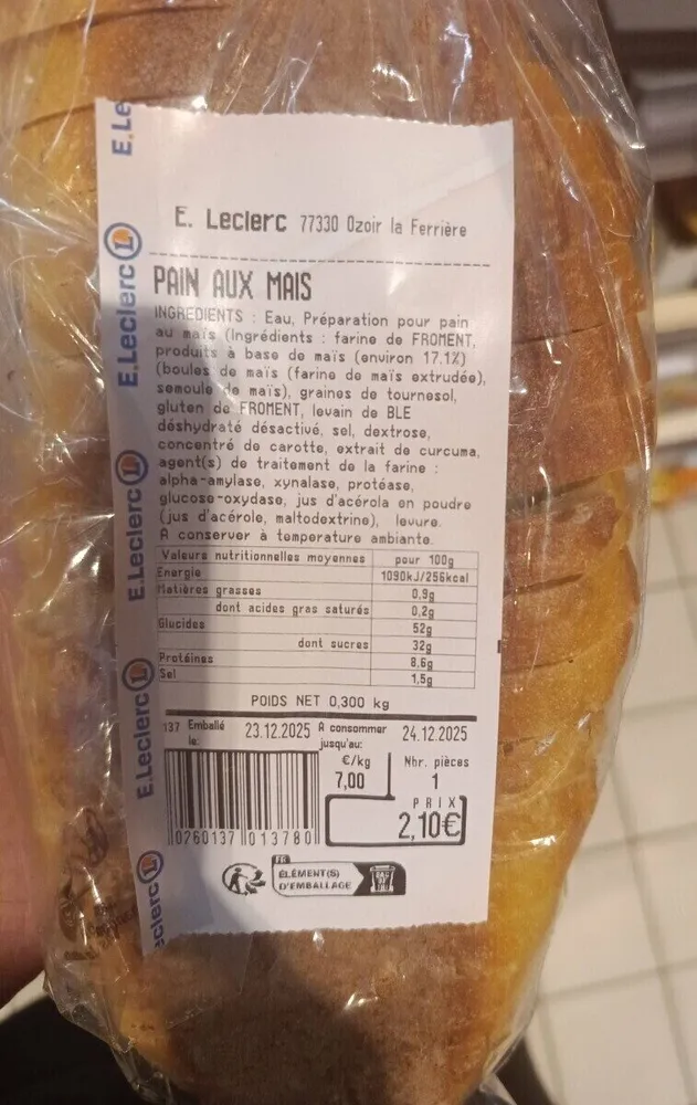 Pain aux mais