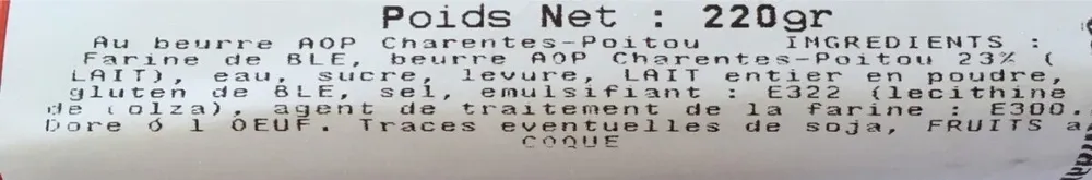 Croissants pur beurre
