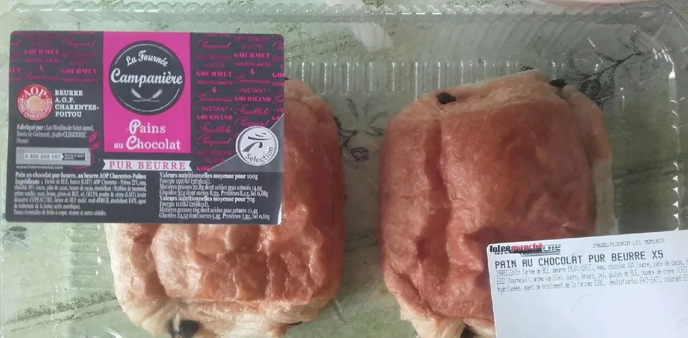 Pain au chocolat pur beurre