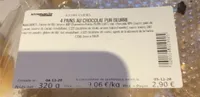 4 PAINS AU CHOCOLAT PUR BEURRE
