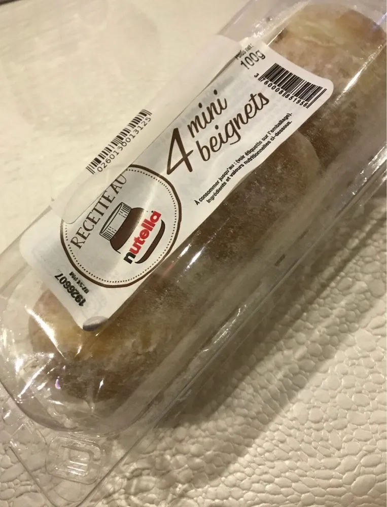 Mini beignets au nutella