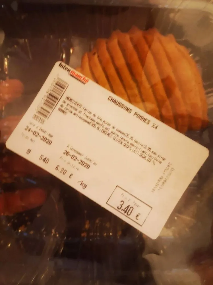 Chaussons aux pommes intermarché