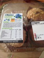 4 muffins a la myrtille
