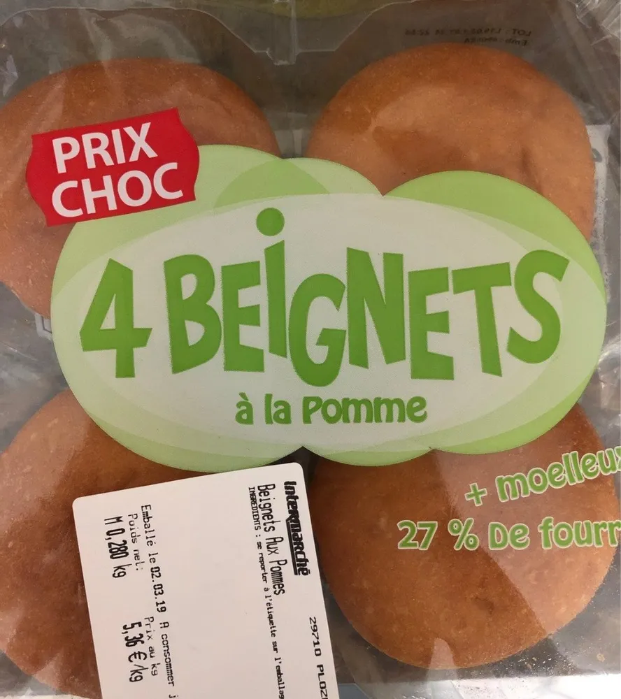 4 beignet à la Pomme
