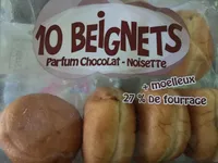 Beignets fourrés chocolat noisette