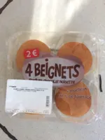 Beignets fourres parfum chocolat-noisette