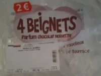 4 Beignets parfum chocolat noisette
