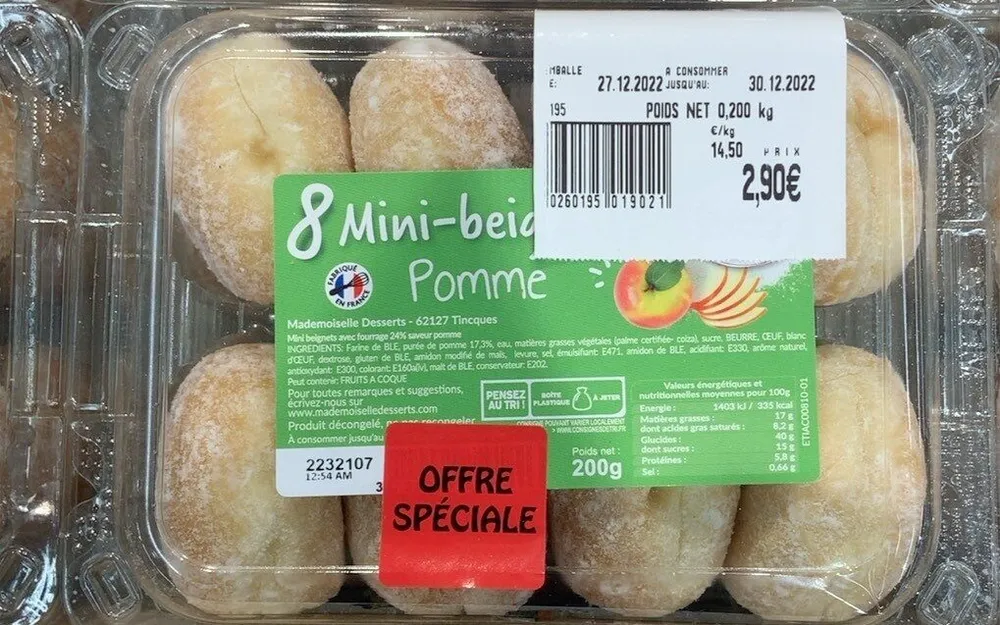 8 mini beignets pomme