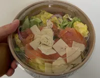 Salade, saumon fumé