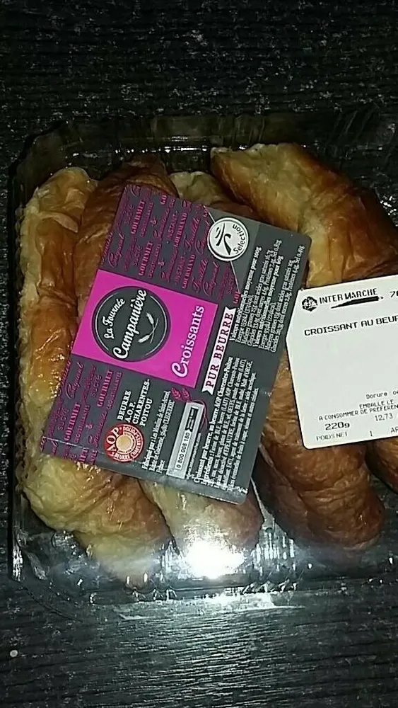 Croissant au beurre Charentes Poitou AOP