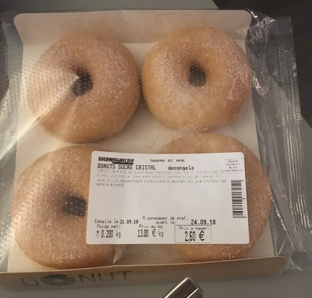 Donuts natures sucrés