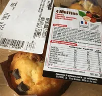 4 muffins chocolat