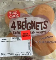 4 Beignets parfum chocolat-noisette