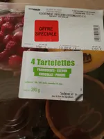4 Tartelettes Framboises - Citron - Chocolat - Pomme
