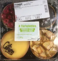 Assortiment 4 tartelettes decongele