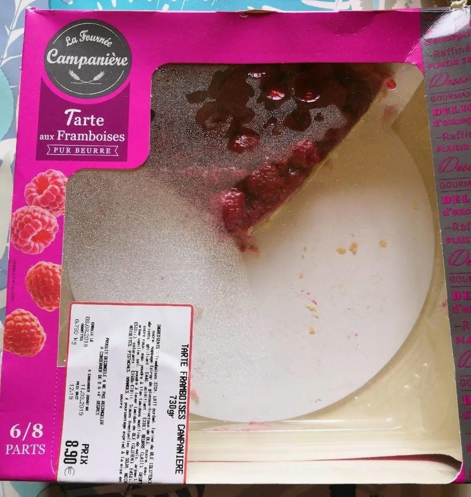 Tarte framboise canpanière