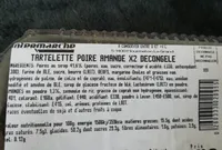 Tartelettes poire amande X2
