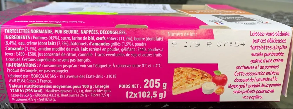 Tartelettes normande