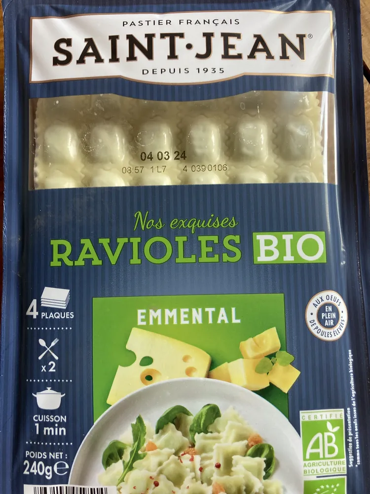 Ravioles Bio Emmental