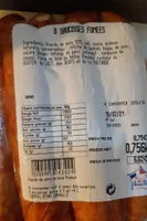 Saucisses fumées