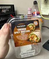 Spicy mustard chicken wrap