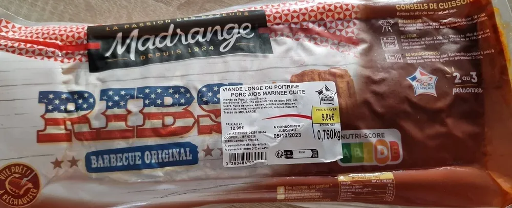 Ribs barbecue original