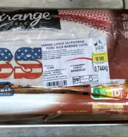 Ribs viande longe poitrine porc marinée cuite