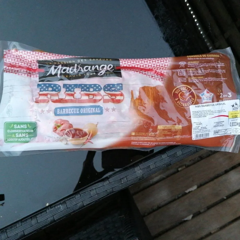 Ribs barbecue orignal