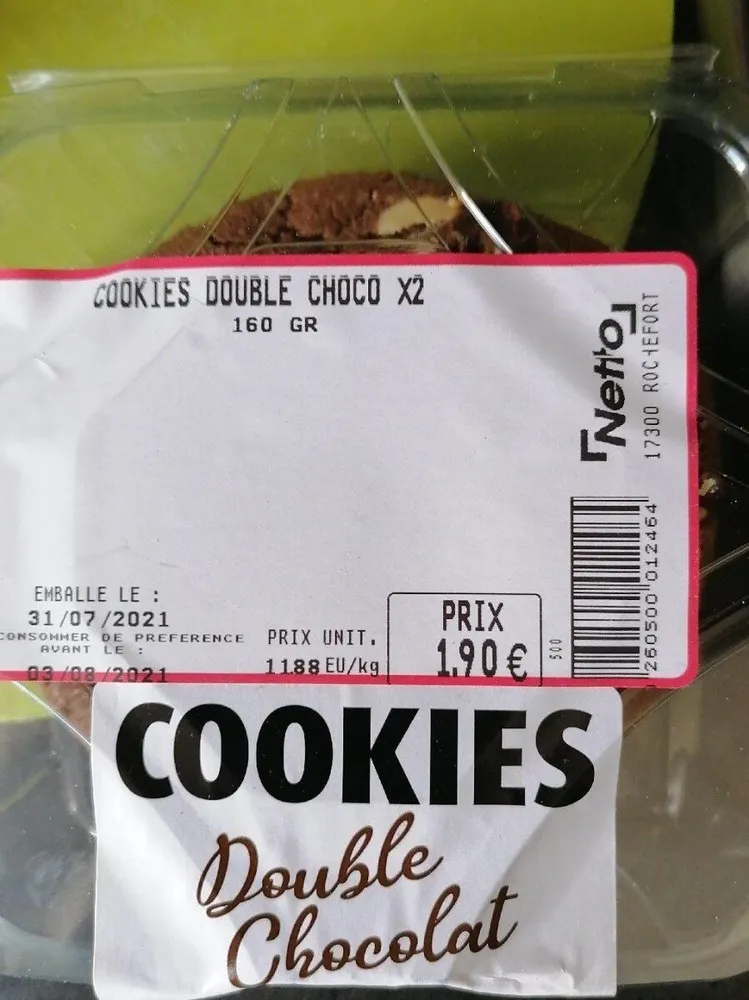 Cookies double choco X2