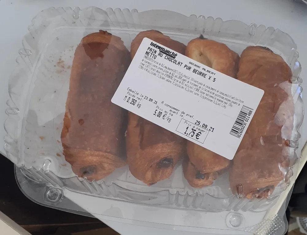Pain au chocolat pur beurre