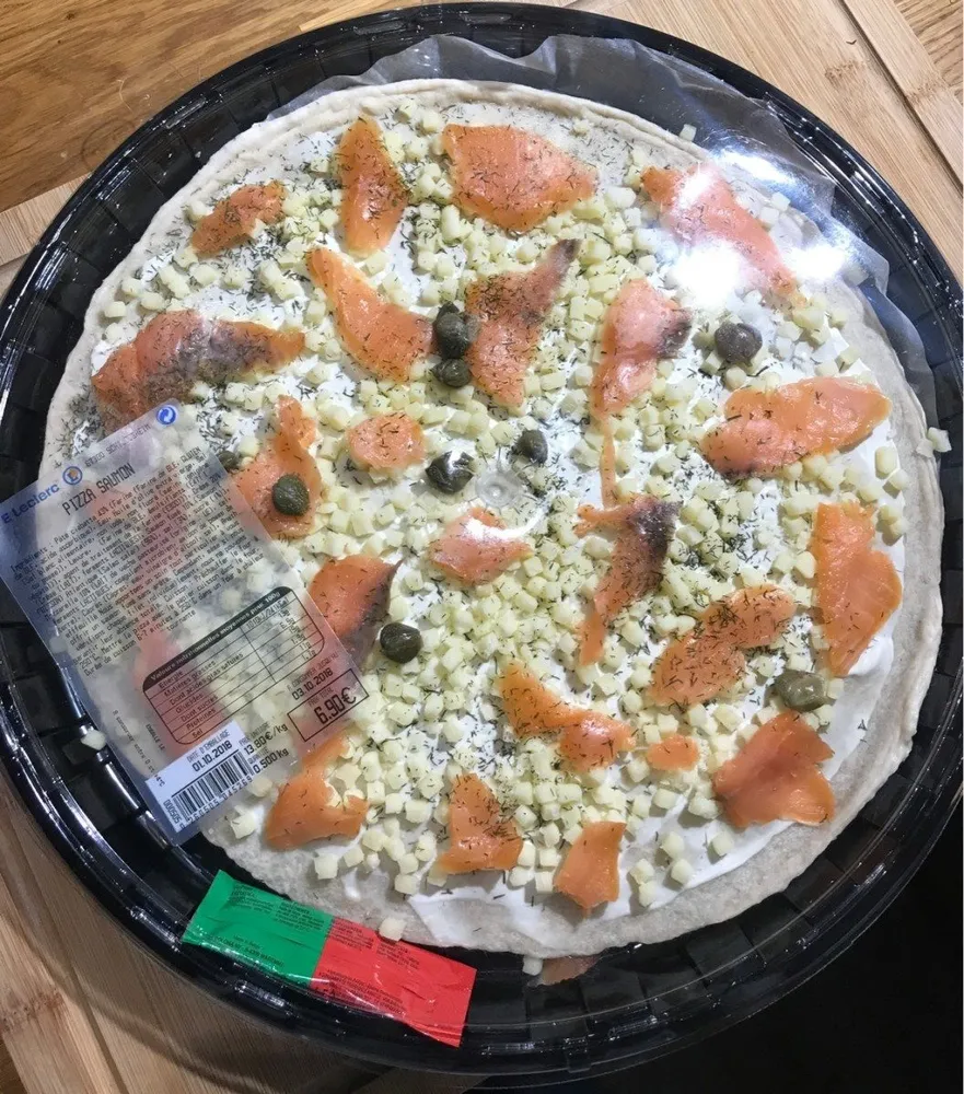 Pizza saumon