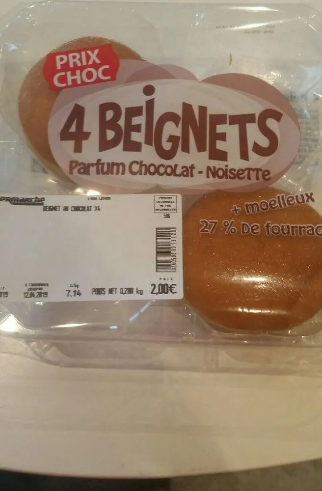 Beignets chocolat noisette