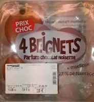 4 beignets parfum chocolat noisette