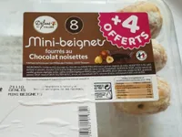 Mini beignets fourrés au chocolat noisettes