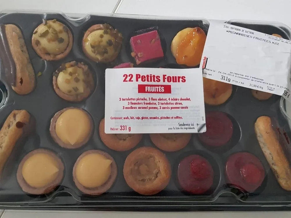 Mignardises Fruitées x22