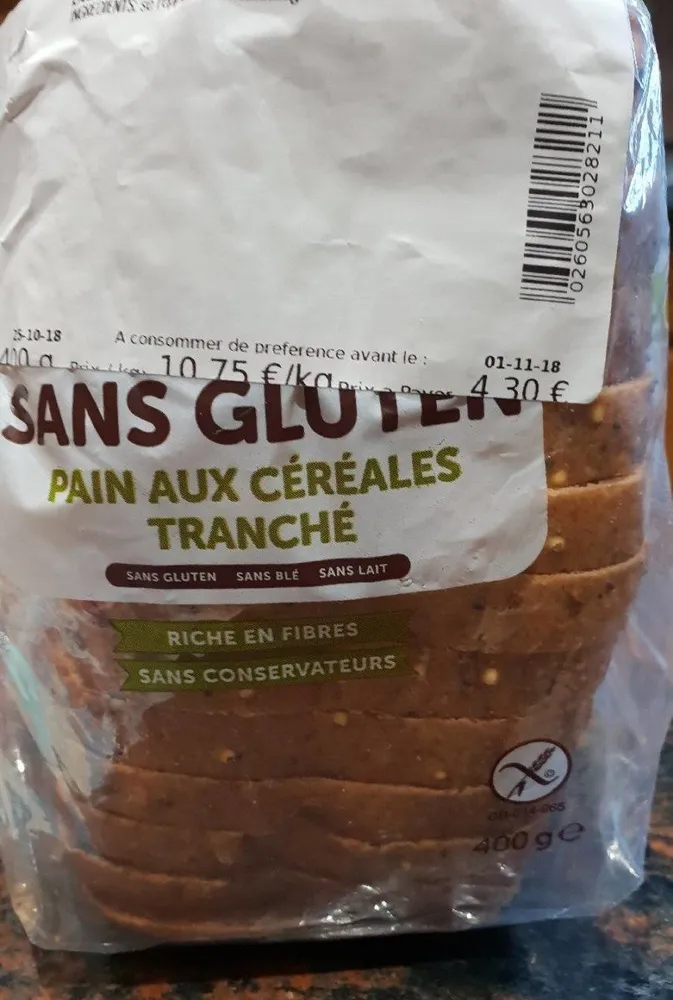 Pain aux céréales sans gluten