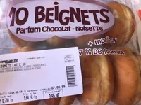 10 beignets parfum chocolat-noisette