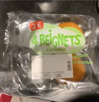 4 beignets à la pomme decongeles