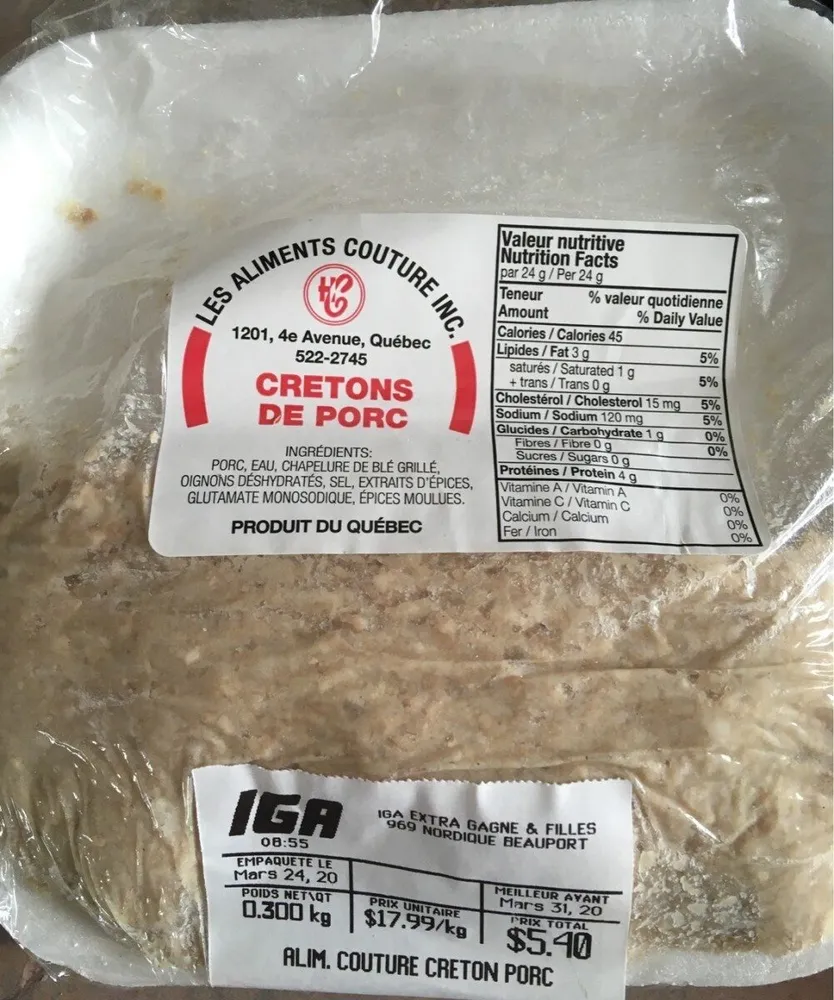Cretons de porc