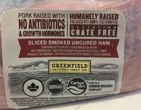 Sliced smoked ham