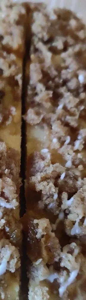 Streussel pomme raisin cannelle
