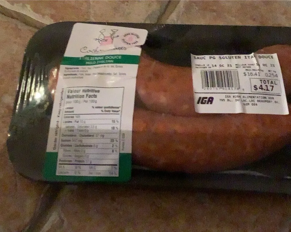 Sausage mild italian