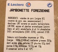 Jambonnette forezienne